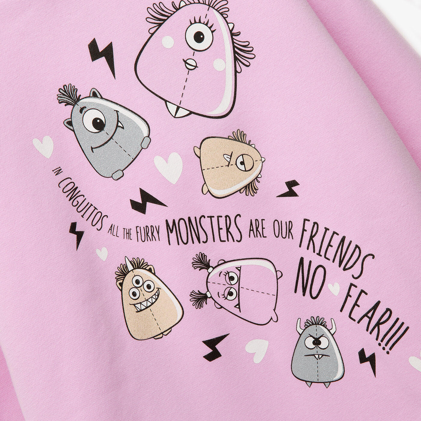 Sudadera de Niña con Capucha en Rosa 4/5