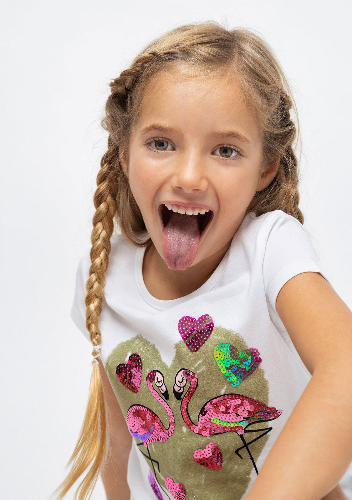 Camiseta de Niña Flamenco Lentejuelas 3/3