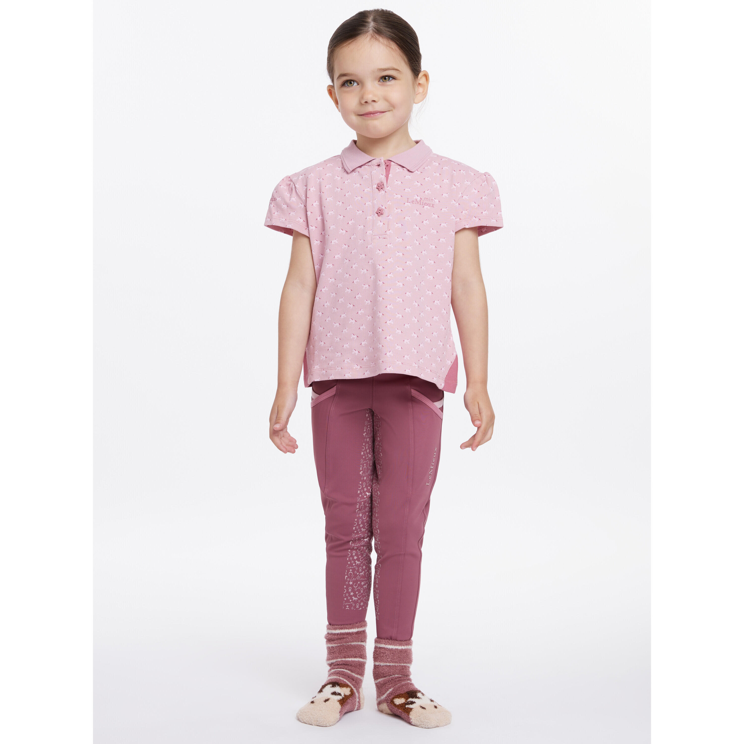 Mini paardrijpoloshirt voor kinderen LeMieux 2/6