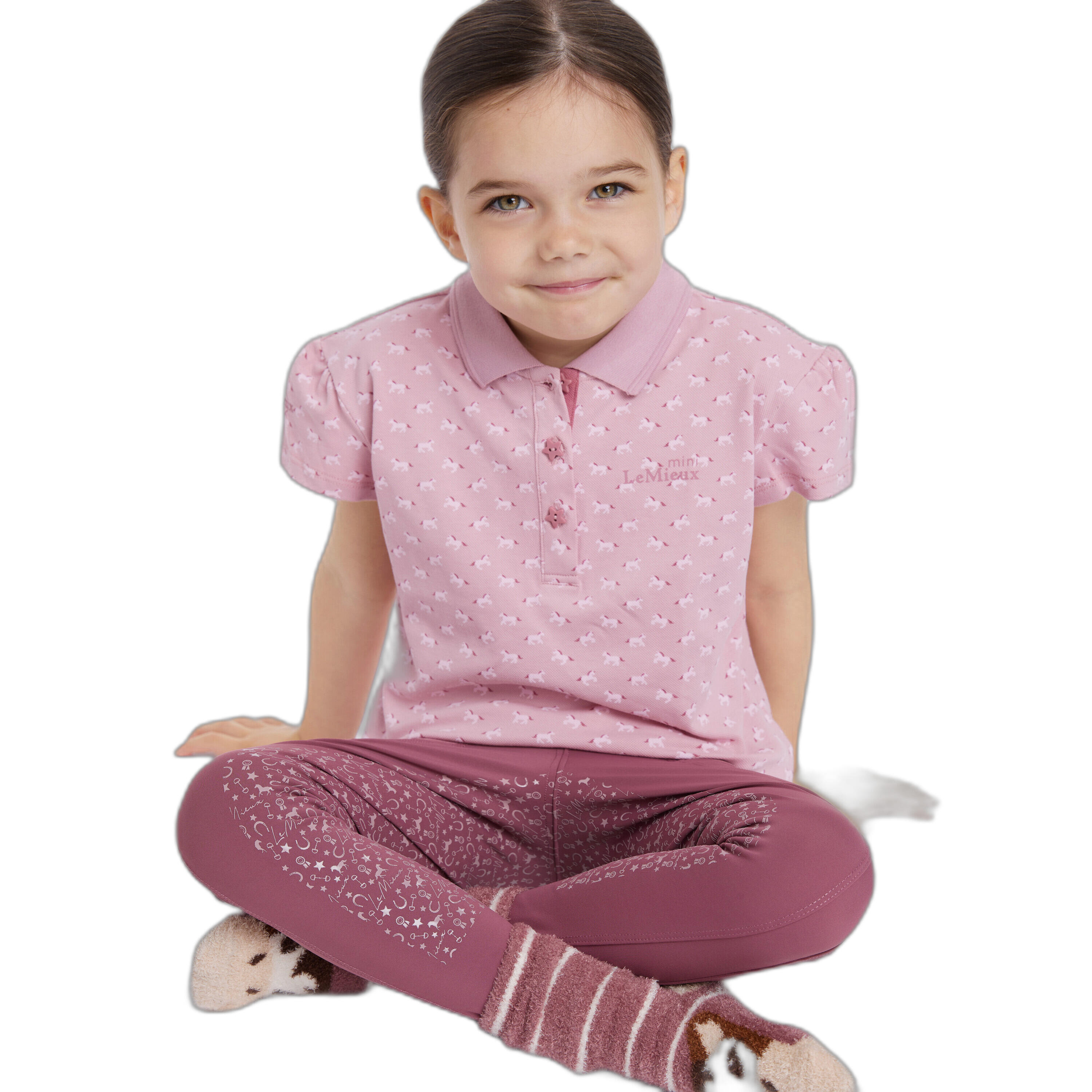 Mini paardrijpoloshirt voor kinderen LeMieux 5/6