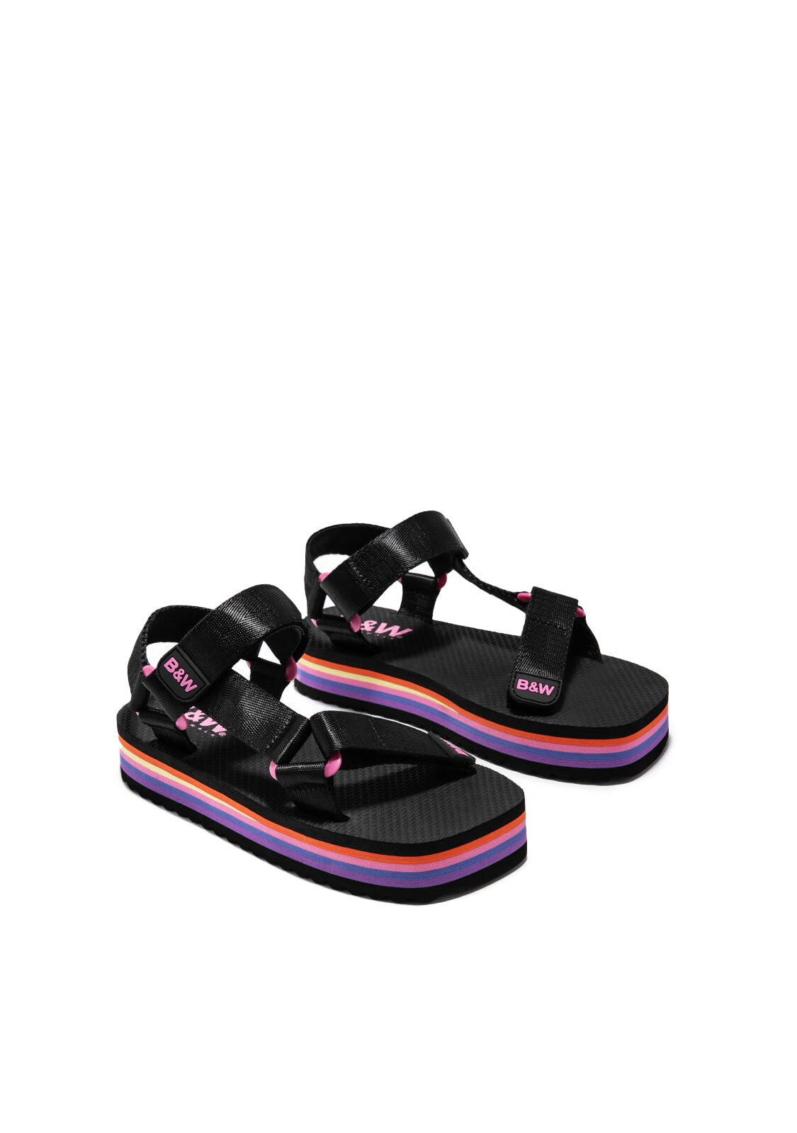 Sandalias Conguitos Platform  B&W Barefoot 3/4