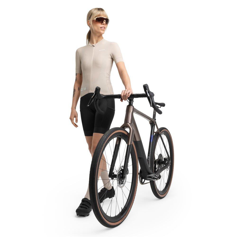Damen Radsport kurzärmeliges gravel-radtrikot GM2 Raíz Beige 3/7