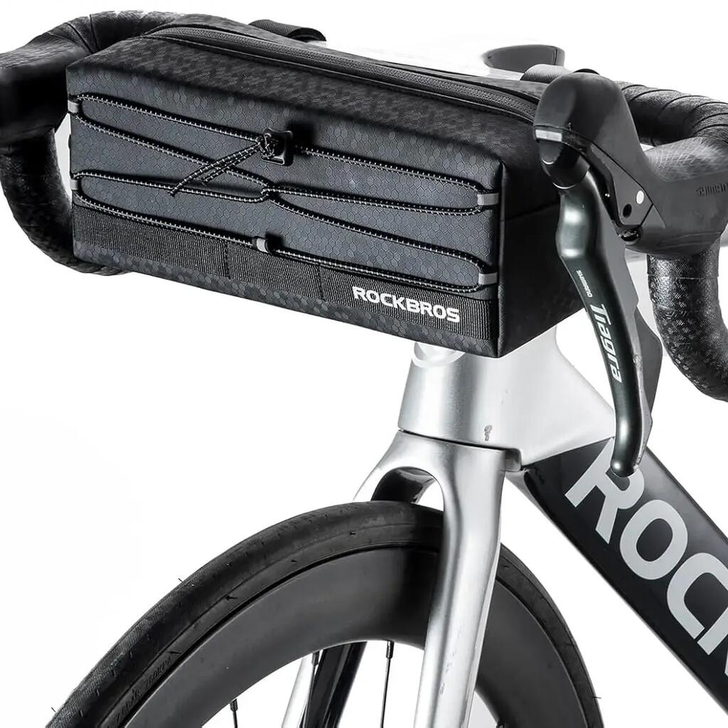 Waterproof Bicycle Handlebar Bag with Shoulder Strap