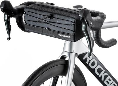 Borsa da manubrio impermeabile per bicicletta con tracolla