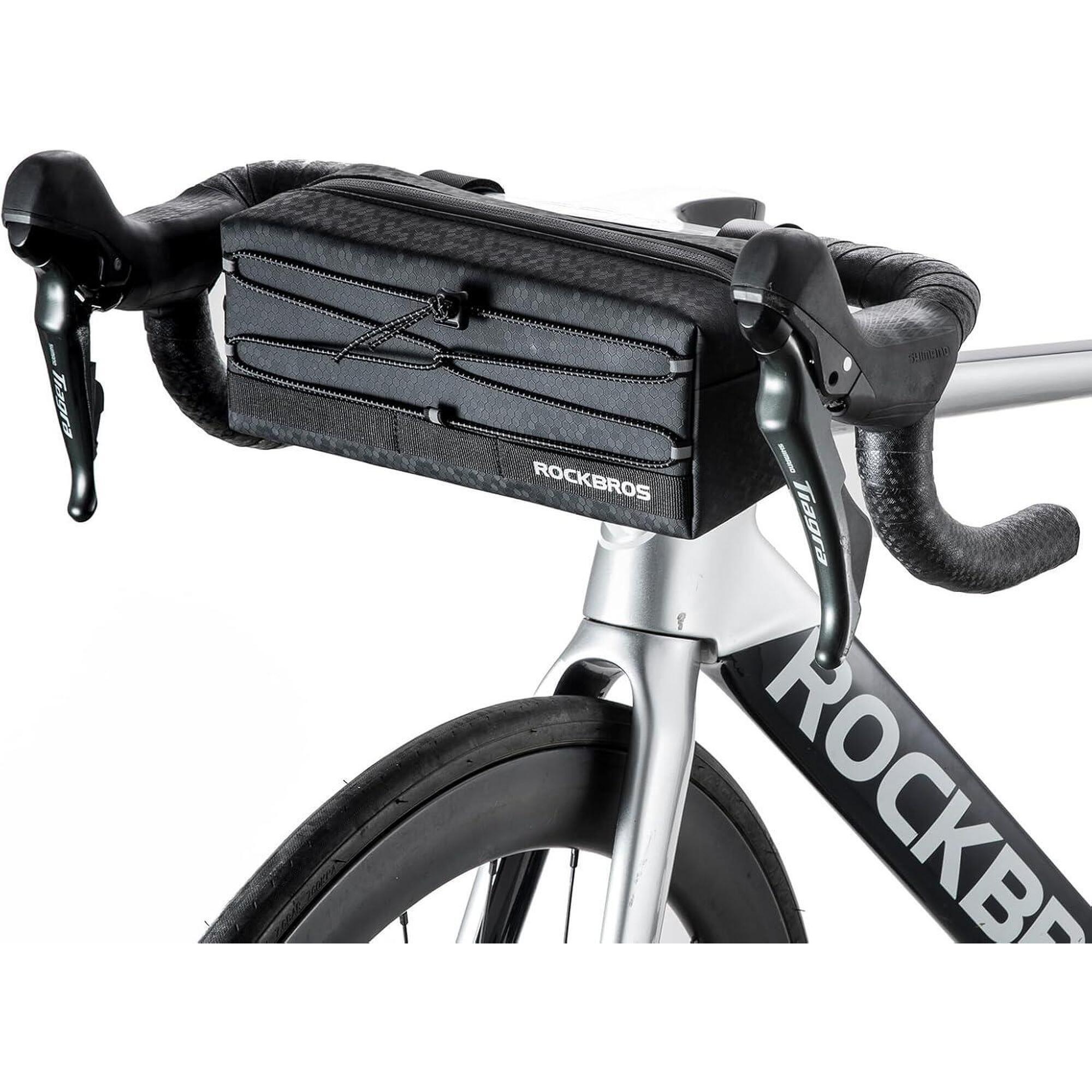 Rockbros - Sacoche De Guidon Étanche Pour Vélo Avec Bandoulière - Sacoche De Guidon - Noir - Decathlon