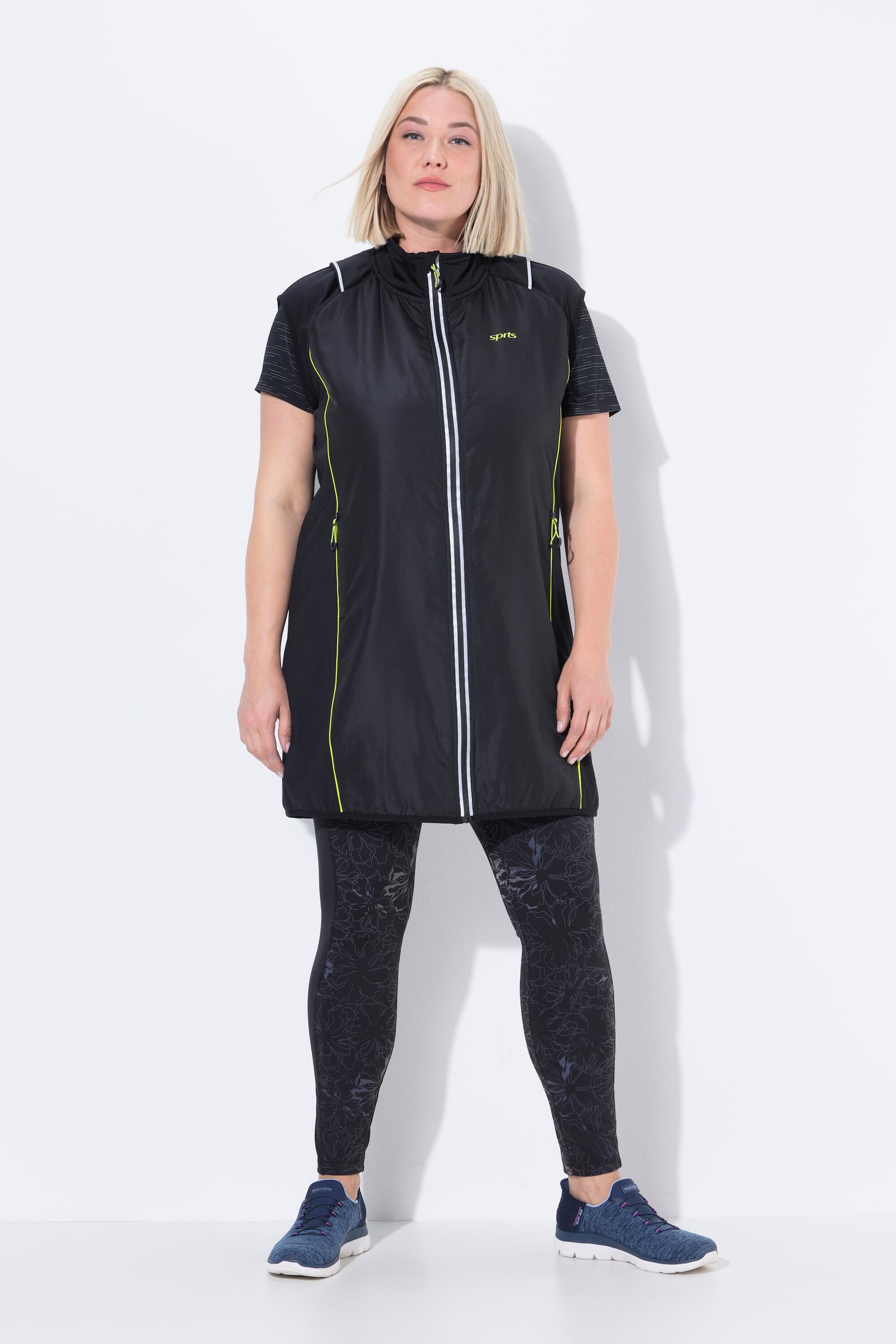 Femme Veste technique longue 2-en-1 manches amovibles et poches zippées 3/7