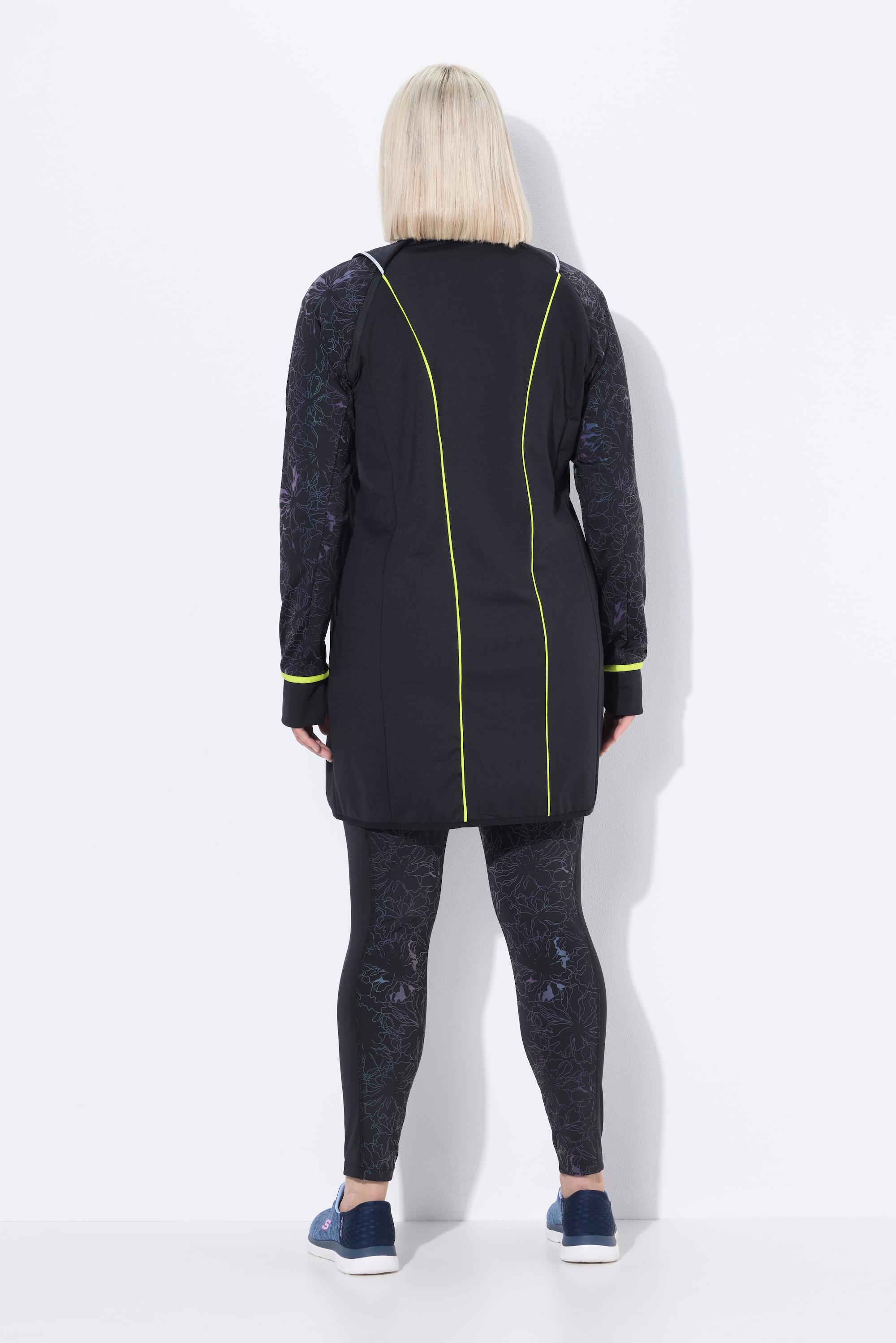 Femme Veste technique longue 2-en-1 manches amovibles et poches zippées 2/7