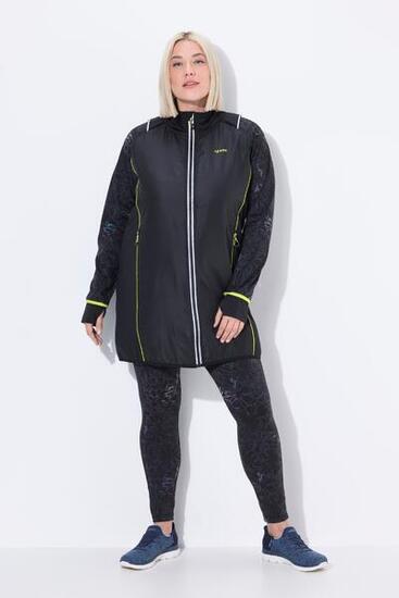 Femme Veste technique longue 2-en-1 manches amovibles et poches zippées