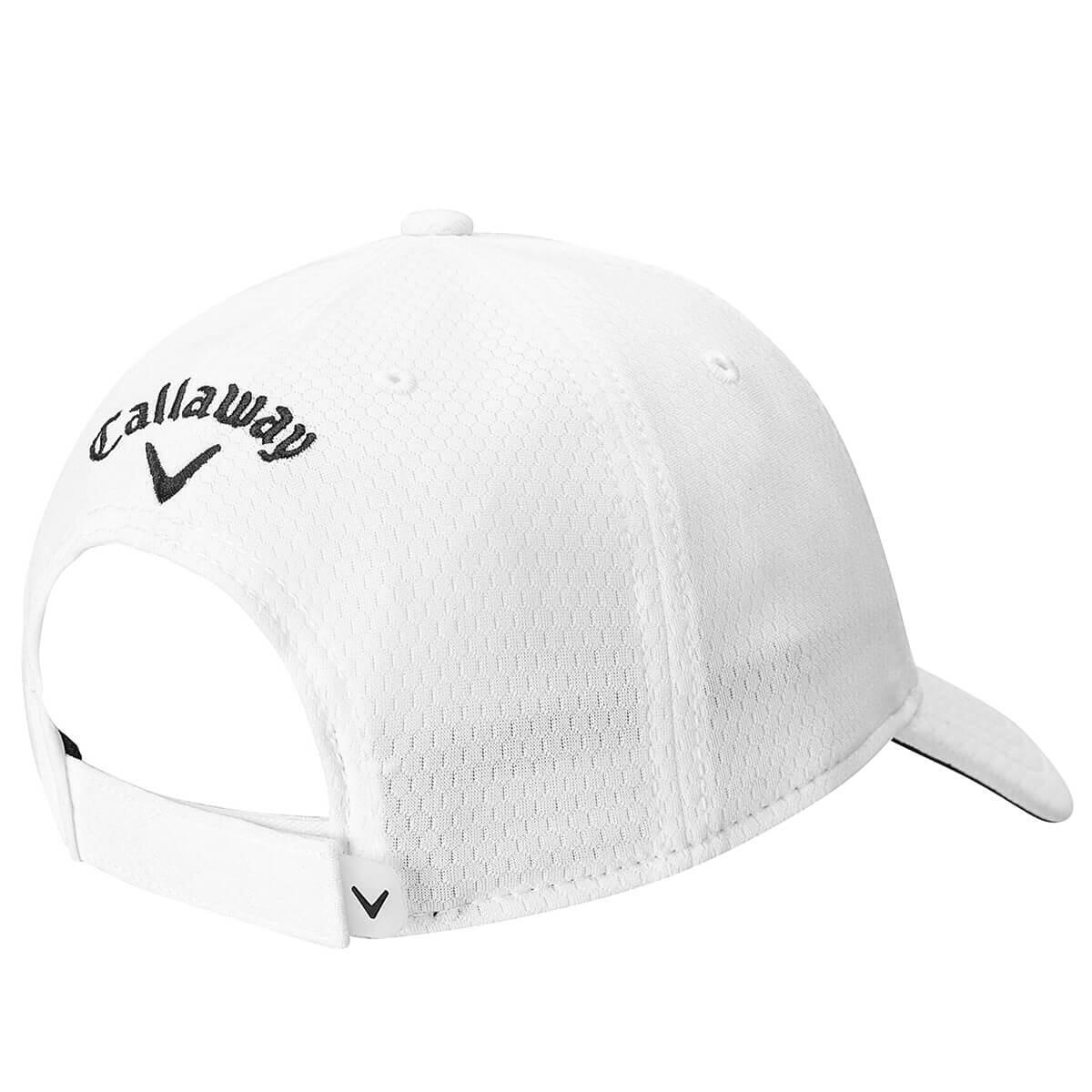 Callaway Golf Mens Front Crested Tour Logo Cap - White/Black - One Size 2/2