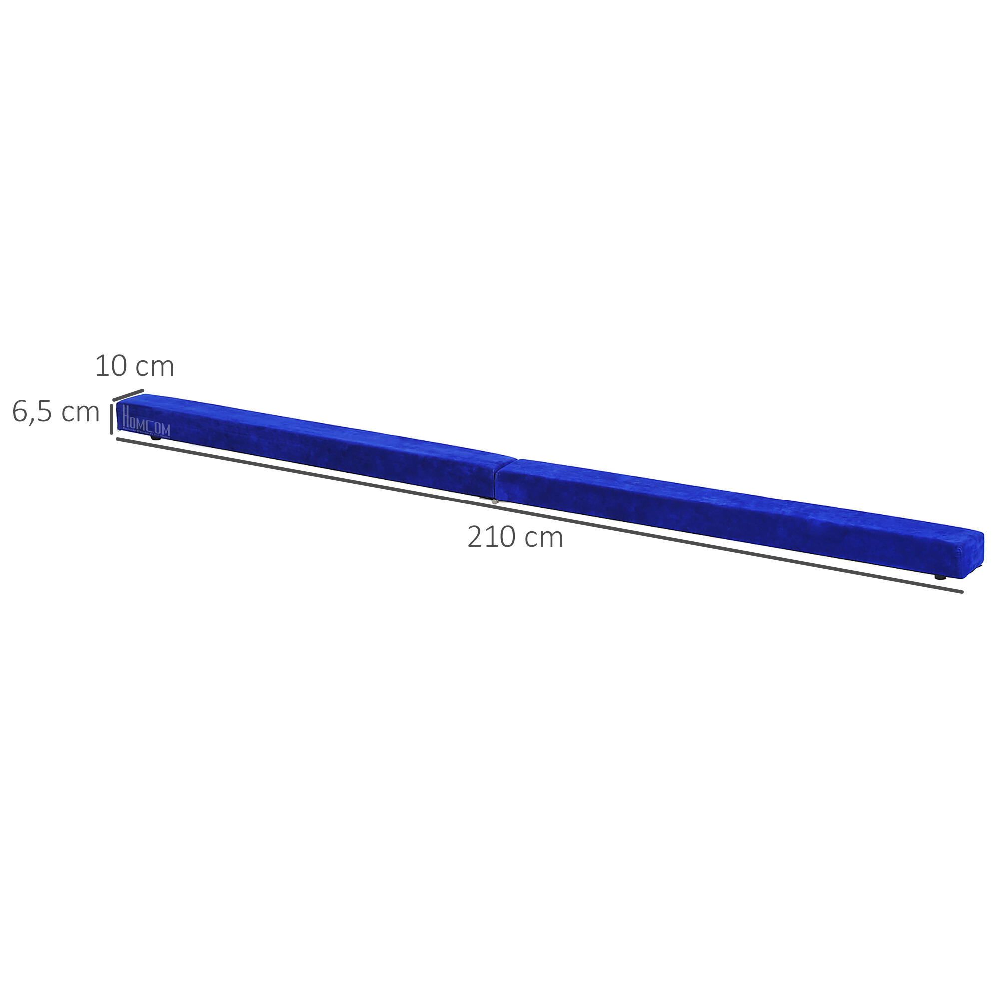 Trave de equilíbrio 210x10x6,5 cm azul HOMCOM 3/5