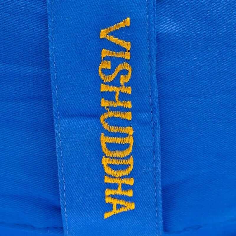 Meditatiekussen van biologisch katoen - Keelchakra, blauw 4/4