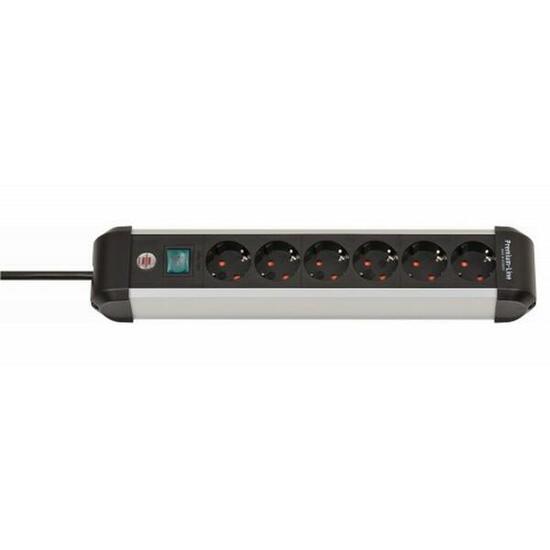 Steckerleiste mit 6 Steckdosen und Schalter Brennenstuhl Premium-Alu-Line 3500 W