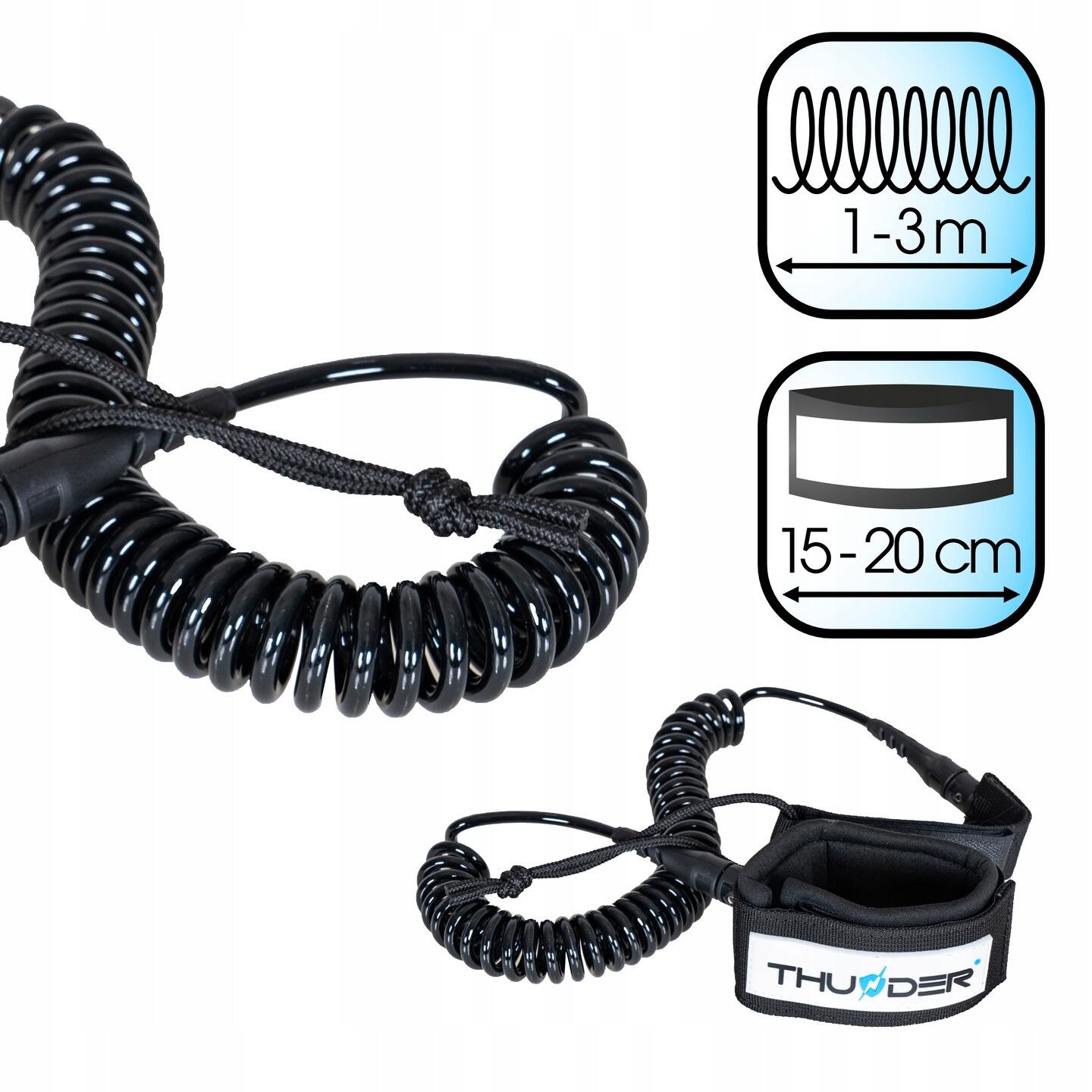 Corda longa para prancha SUP Thunder 3m para pulso forte 4/4
