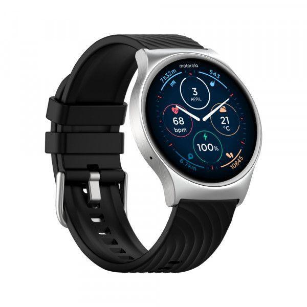 Smartwatch Motorola Moto Watch 120, Ecran AMOLED 1.43", Bluetooth, Asistent AI