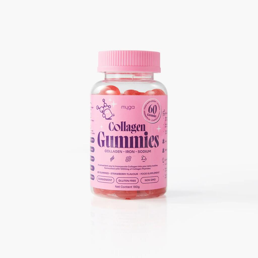 Желатин с колаген Myga Gummies Collagen 60 gelatine alla fragola
