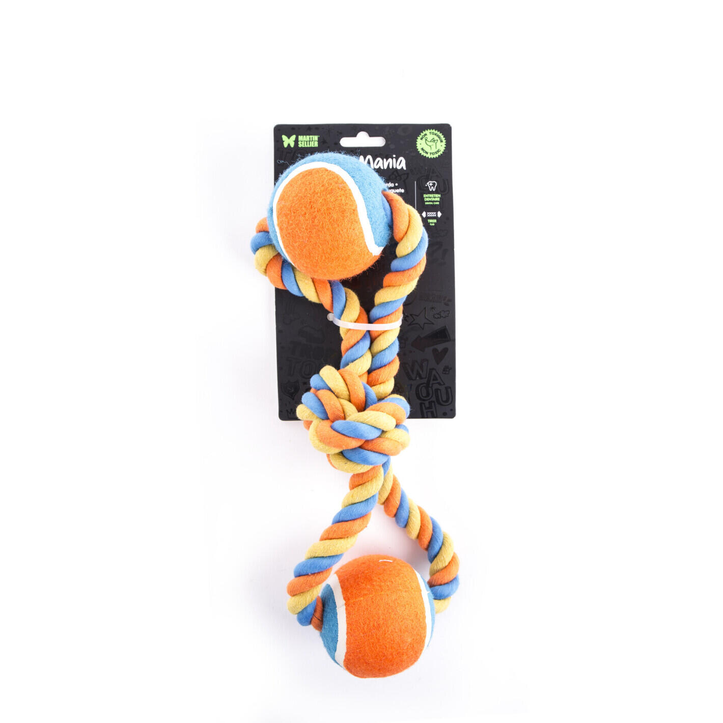 Corde pour chien avec 2 balles de tennis Martin Sellier 4/7