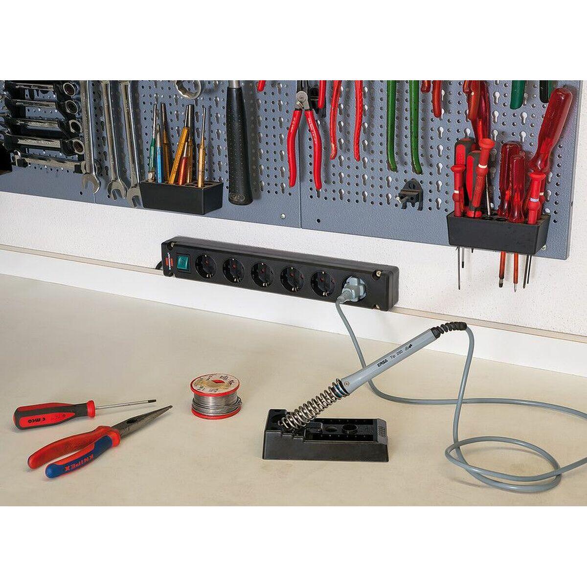 Rallonge 4 prises Schuko sans interrupteur Brennenstuhl Bremounta negra 3600 W 4/5