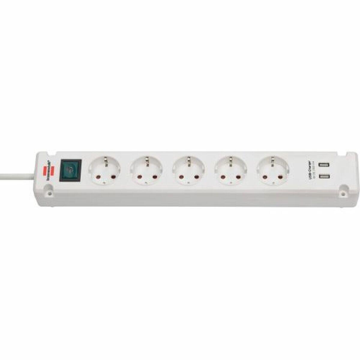 Multiprise 5 Prises avec Interrupteur Brennenstuhl Bremounta Prise EU 5/5