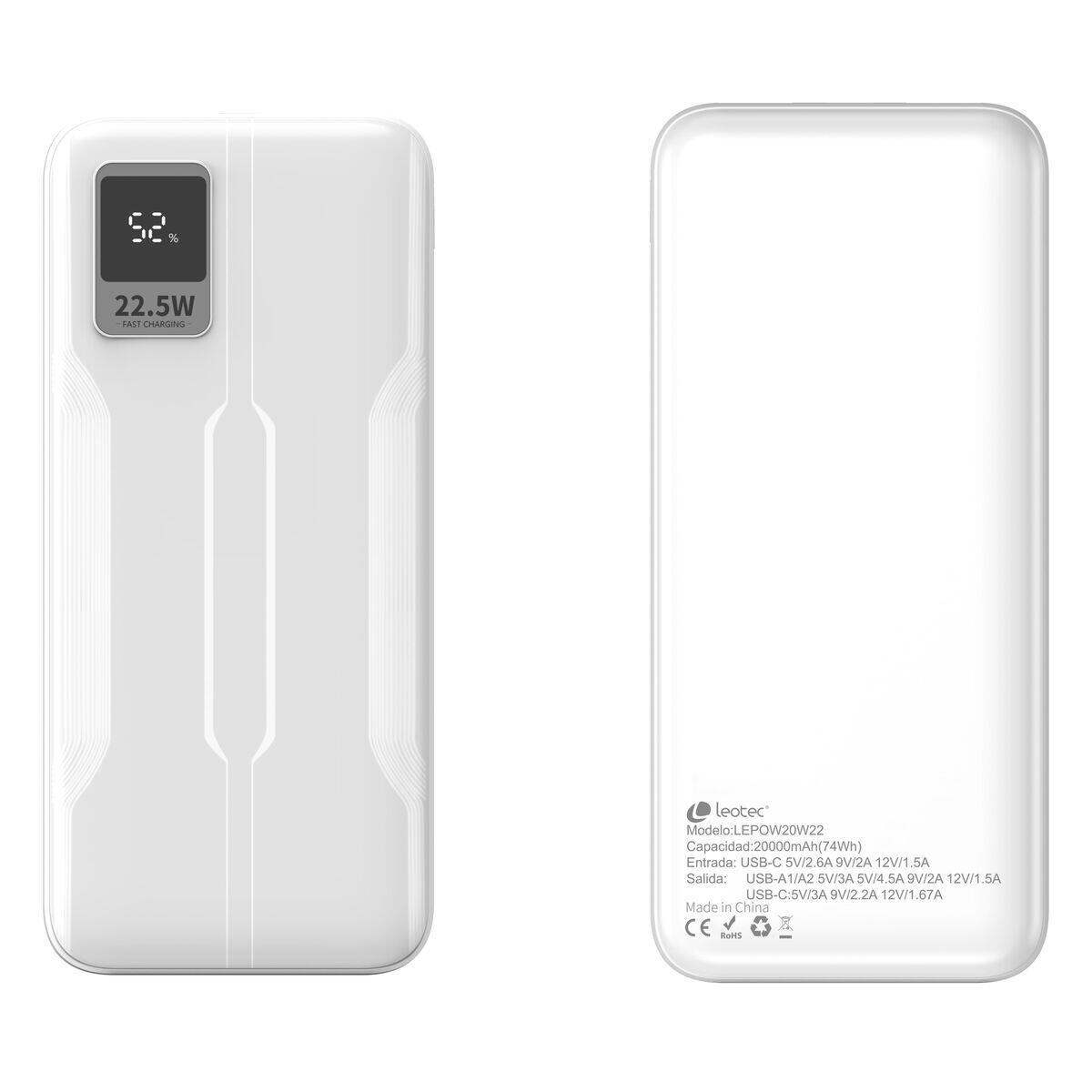 Powerbank LEOTEC LEPOW20W22W Wit 5/5