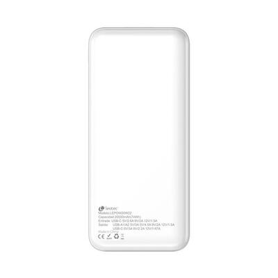 Powerbank leotec lepow20w22w wit