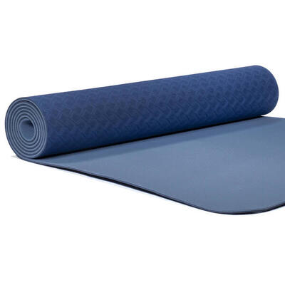 Yogi yogini premium 5 mm yogamat - blauw