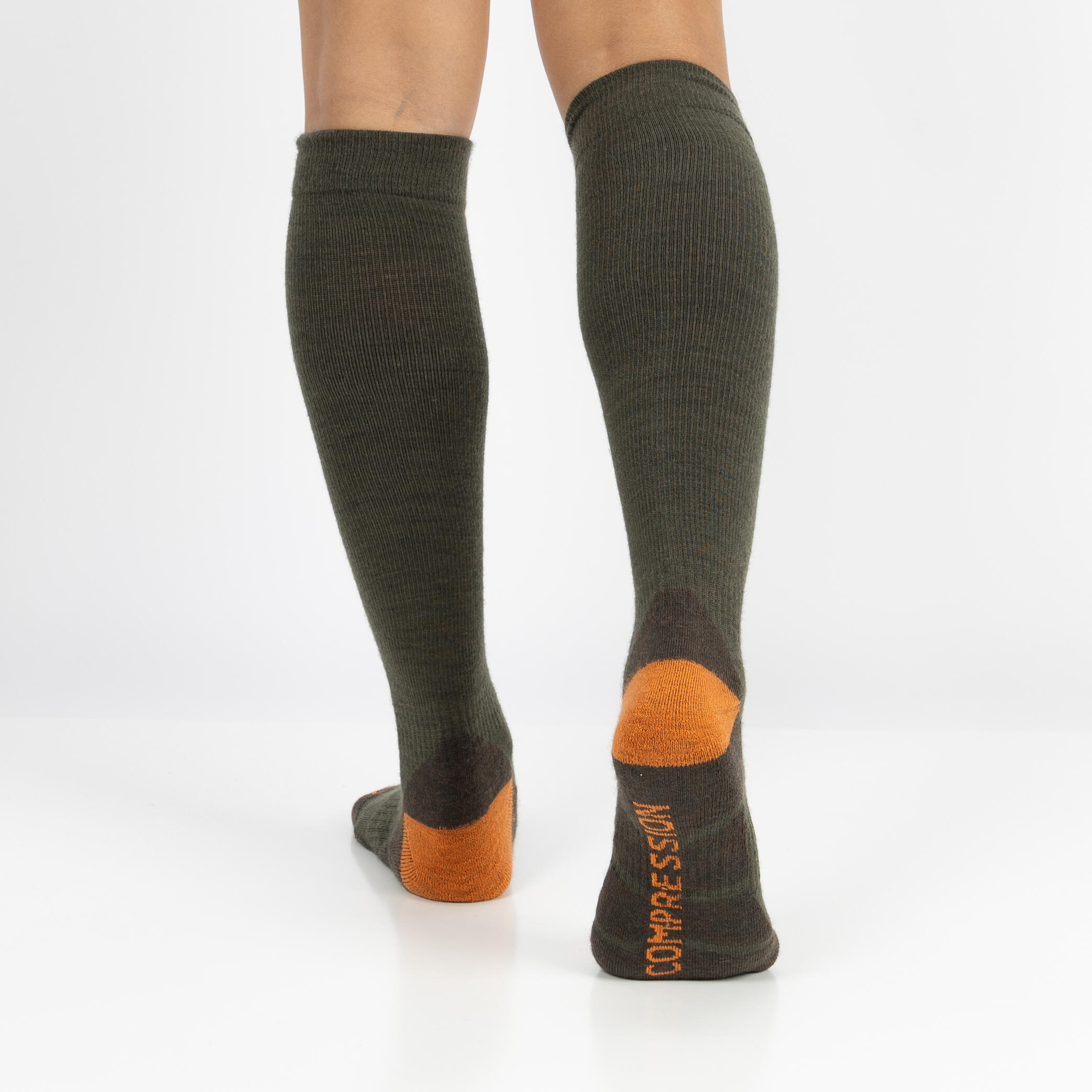 Lot de 2 paires de chaussettes de compression Xtreme Outdoor, vert multi 3/5