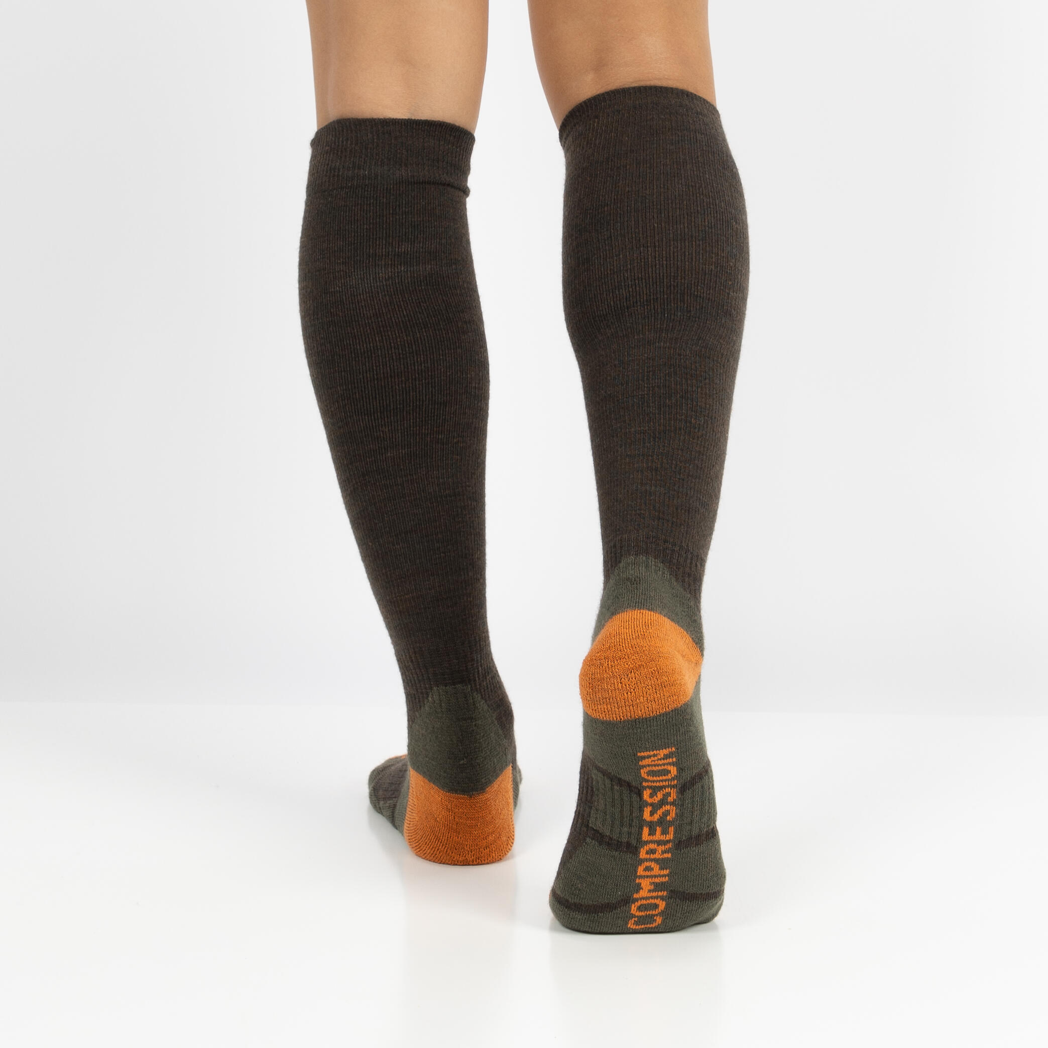 Lot de 2 paires de chaussettes de compression Xtreme Outdoor, vert multi 5/5