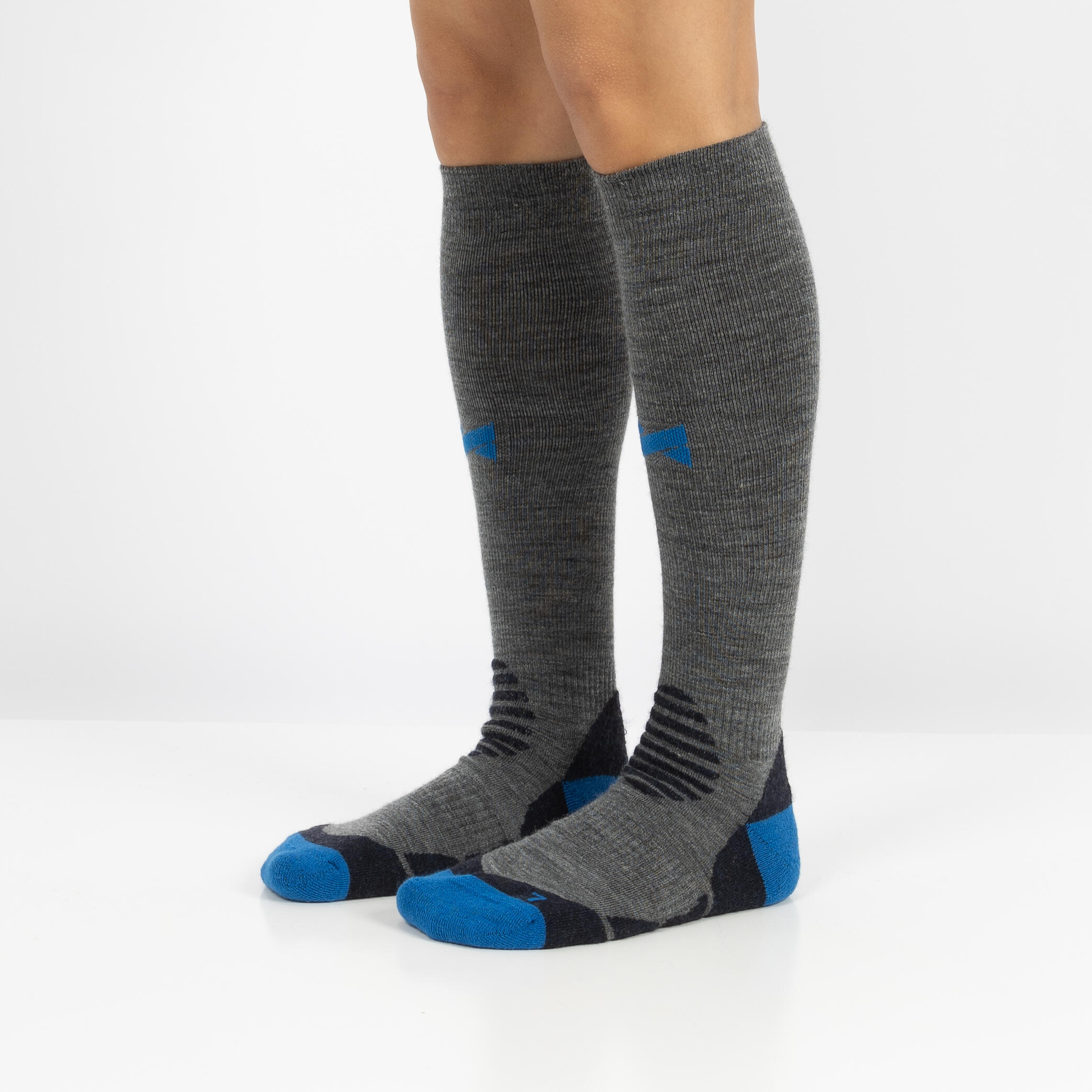 Lot de 2 paires de chaussettes de compression Xtreme Outdoor, gris multicolore 2/5