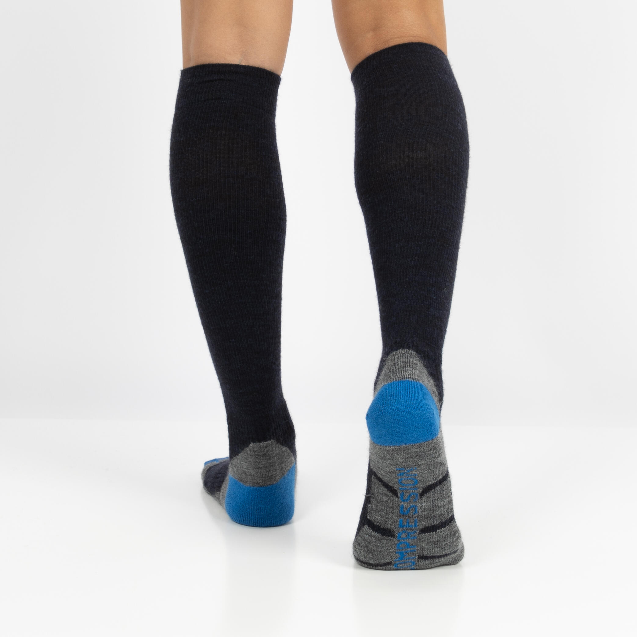 Lot de 2 paires de chaussettes de compression Xtreme Outdoor, gris multicolore 5/5