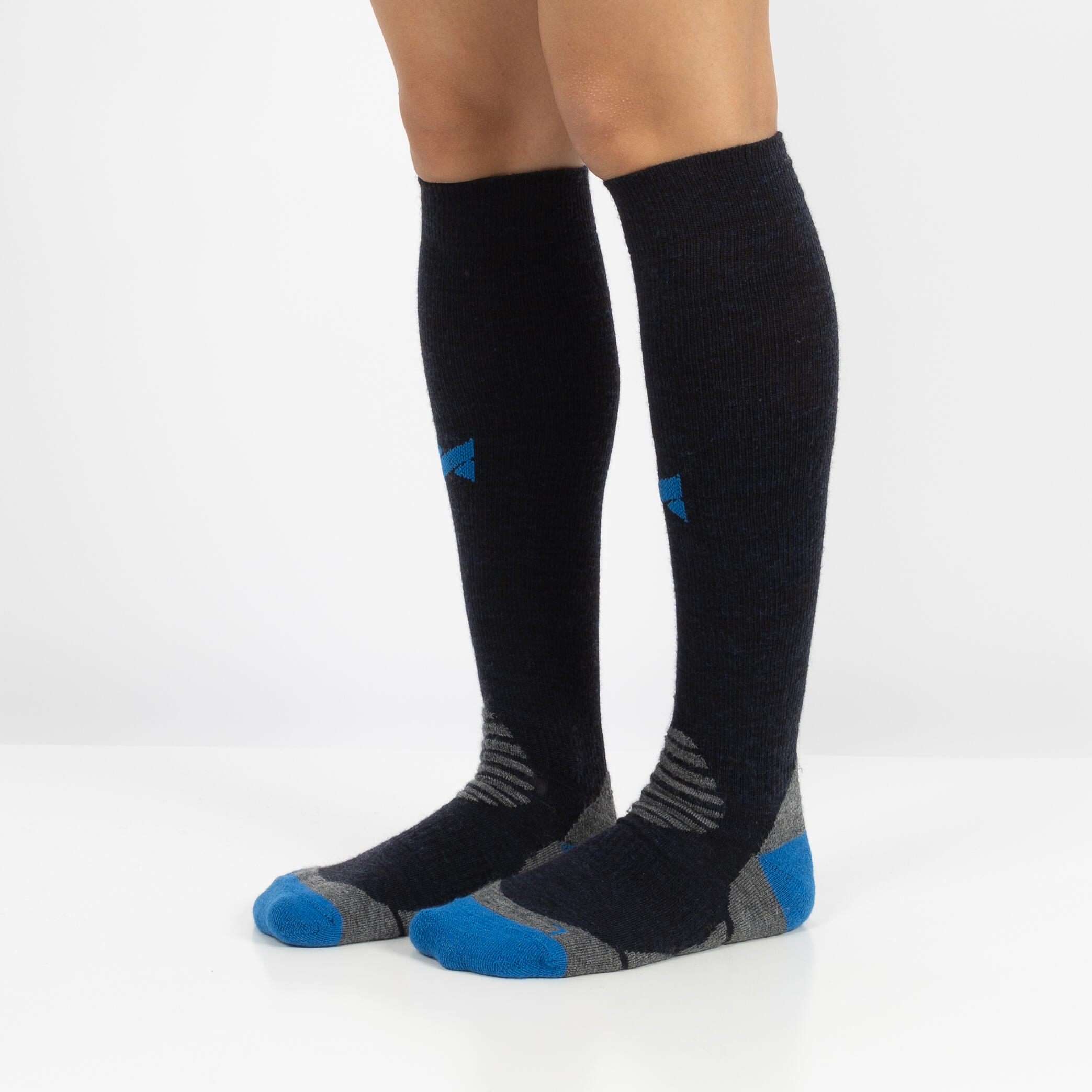 Lot de 2 paires de chaussettes de compression Xtreme Outdoor, gris multicolore 4/5