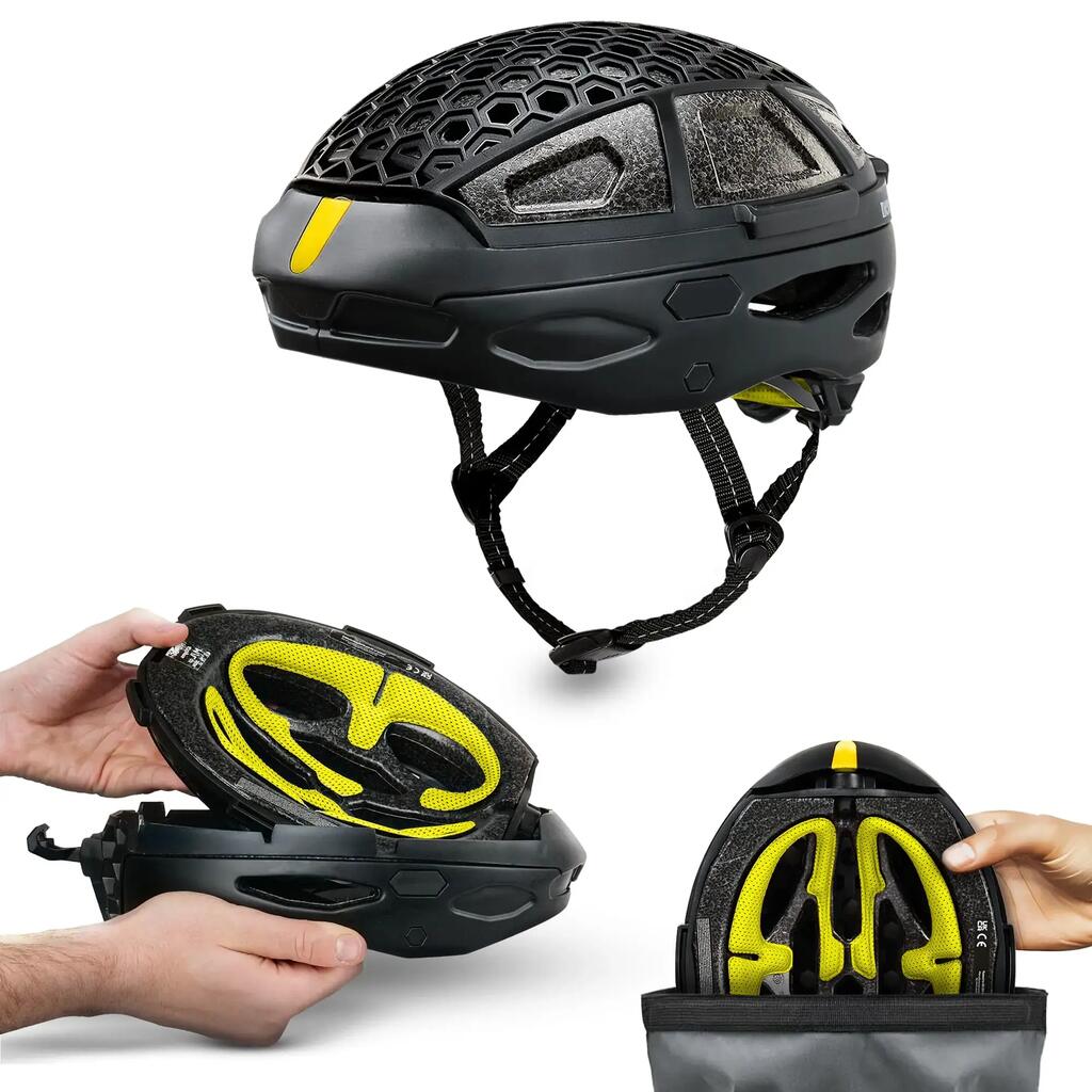 Newlane Foldable Bike Helmet Compact, Safety-Certified, UK Made, Large