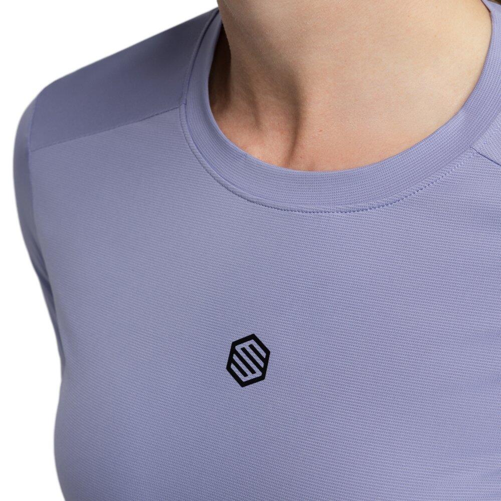 Dames Fietsen gravel fiets t-shirt Aria Paars 4/8