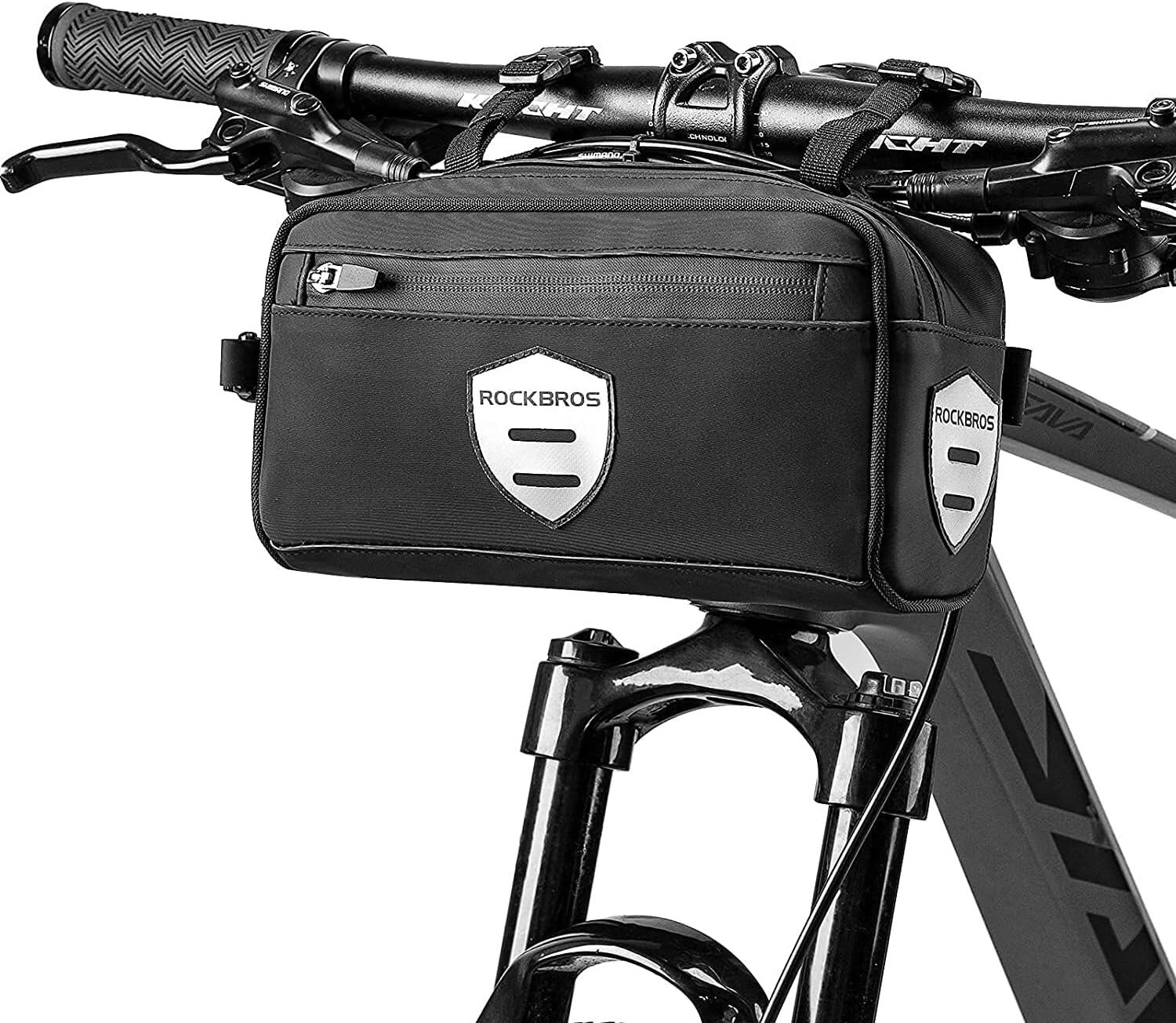 ROCKBROS Bolsa de guiador com alça de ombro amovível