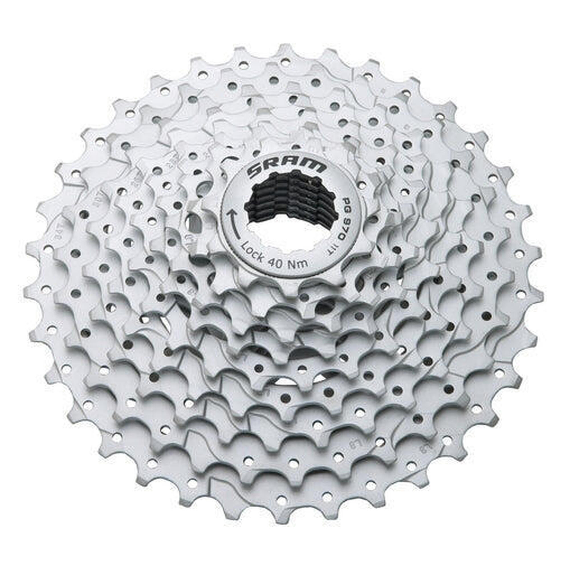 Sram Powerglide Ii Pg-970 Cassette Satin Verchromt