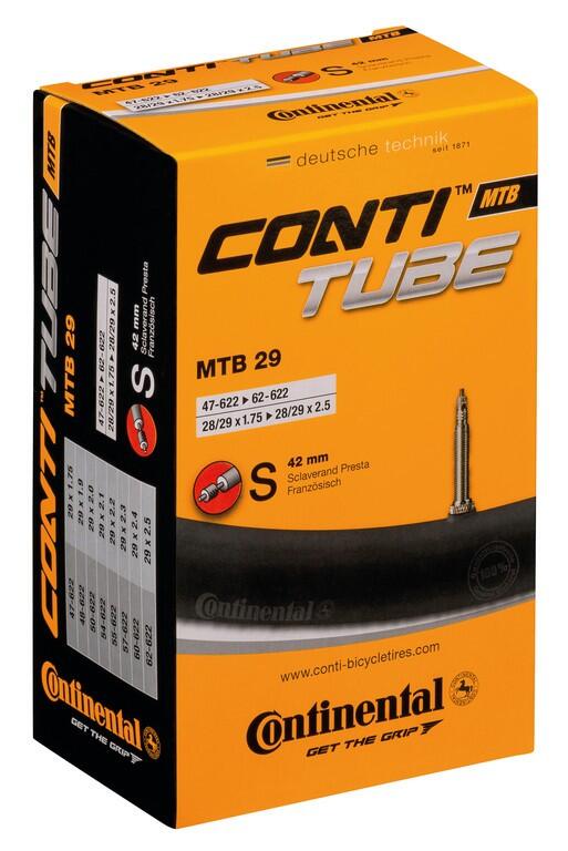 Continental MTB-Schlauch 29" (47–62-622), Presta 42 mm. 2/3