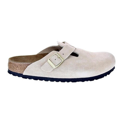 Zuecos BIRKENSTOCK Boston Suede Beige Mujer