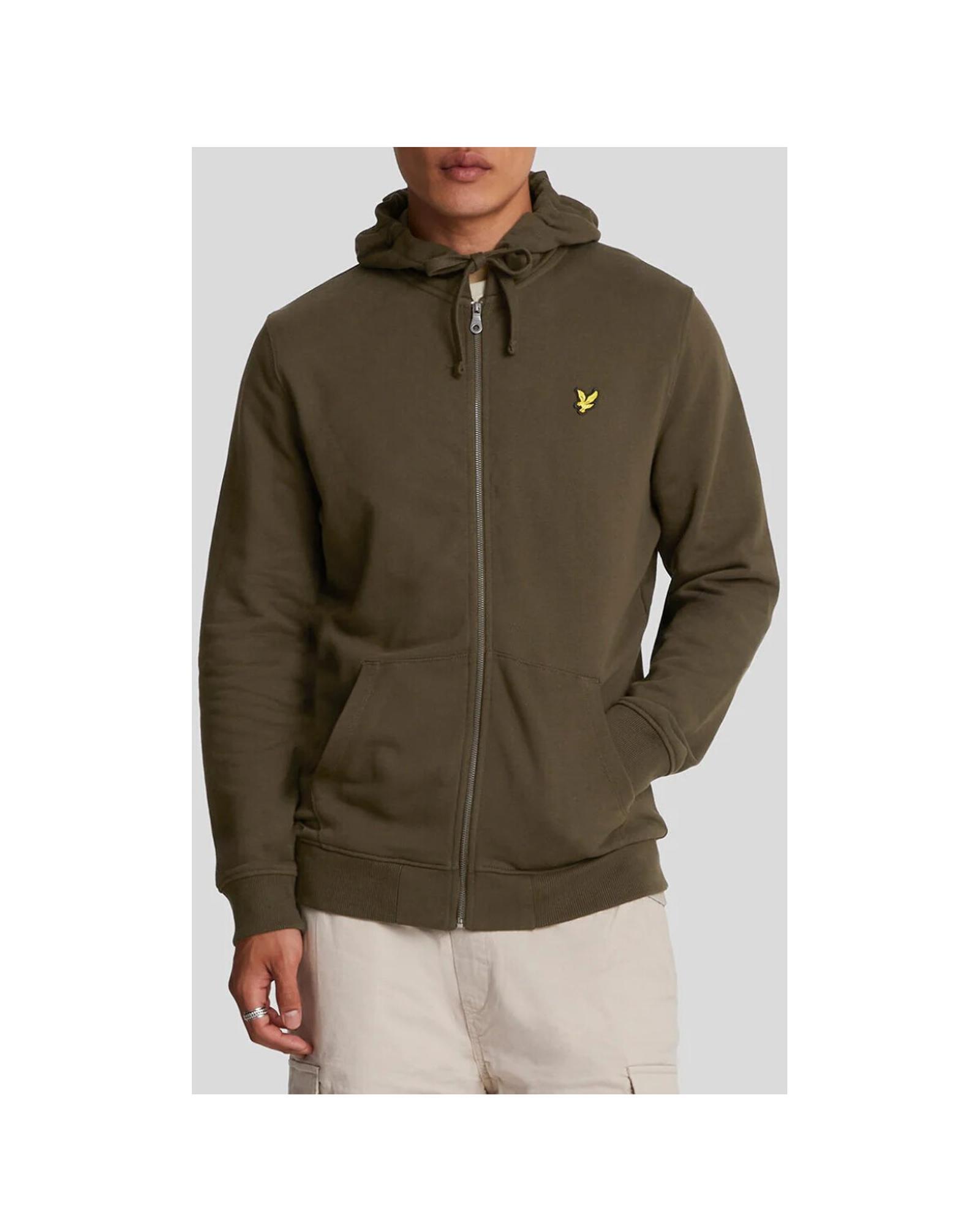 Lyle & Scott Crewneck Cotton Sweatshirt with Embroidered Logo