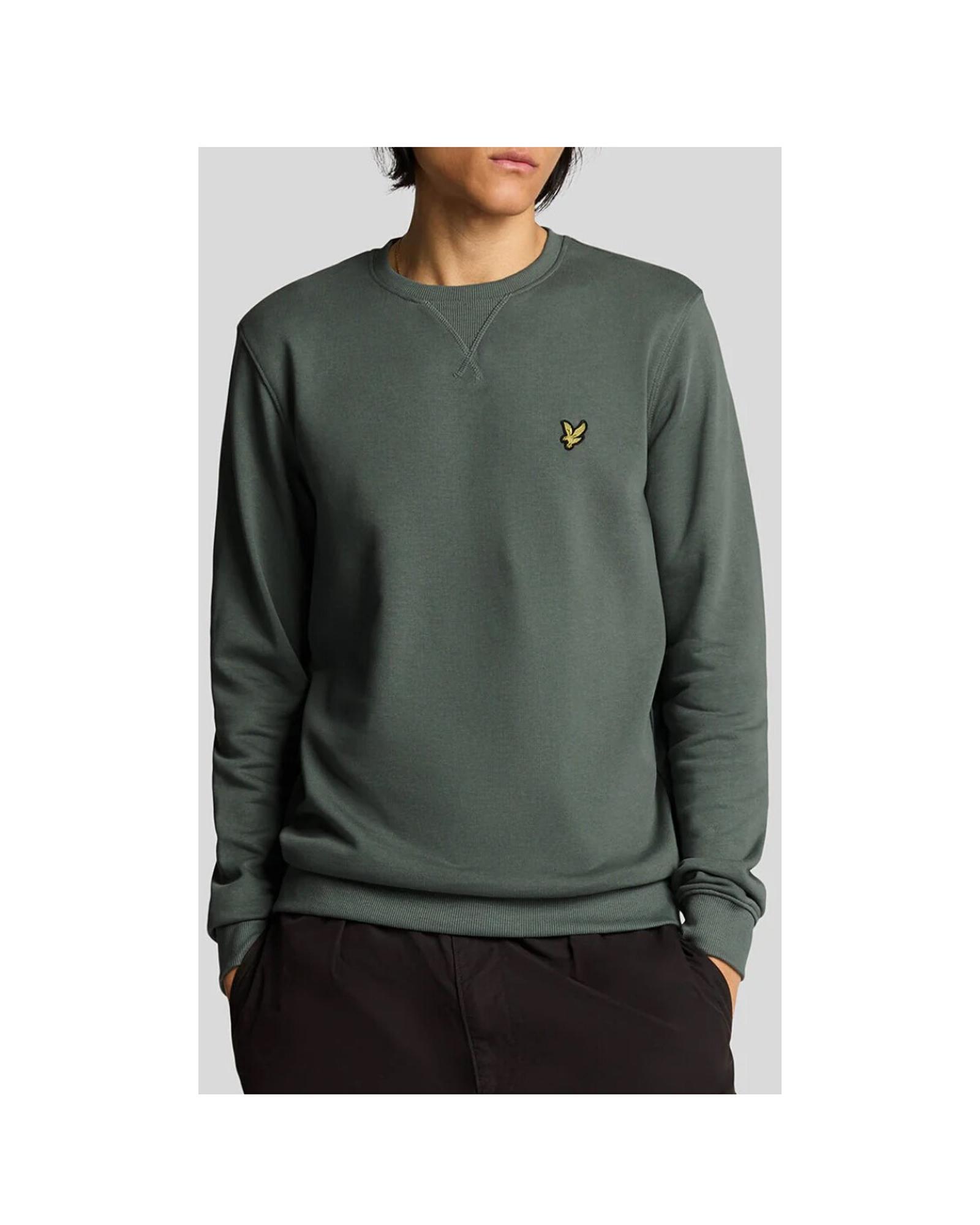 Lyle & Scott Crew Neck Logo Embroidered Sweatshirt