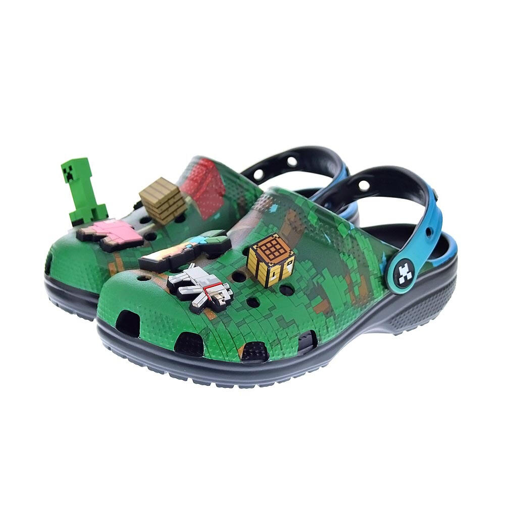 Zuecos CROCS  Minecraft Cls Verde  Niños 4/6