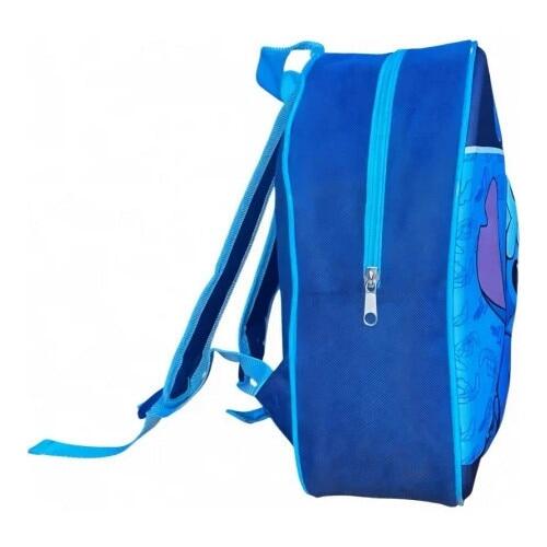 Rucsac copii 3D, 30x26x10 cm, albastru, bretele ajustabile, Stitch