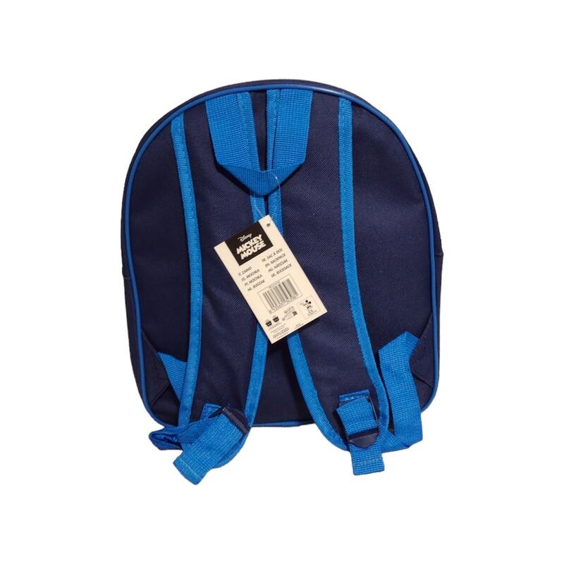 Rucsac, 30x26x10 cm, albastru, bretele ajustabile si captusite, Mickey Mouse