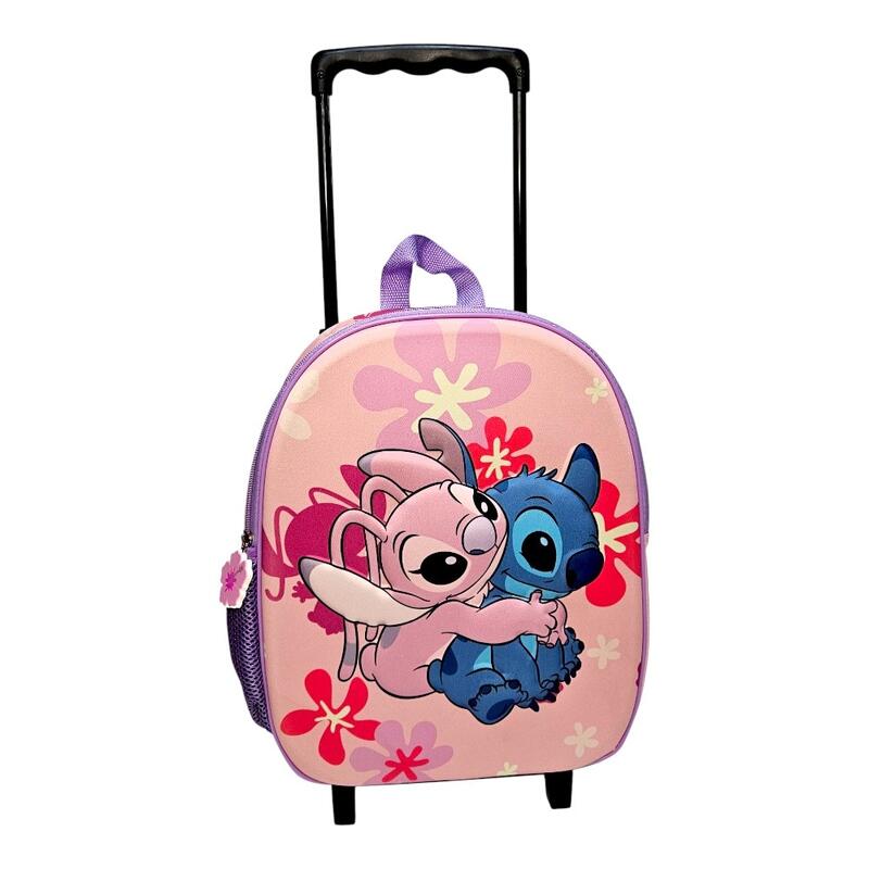 Troler 3D, 32x26x11cm, bretele ajustabile si intarite, Happy, Stitch, Disney