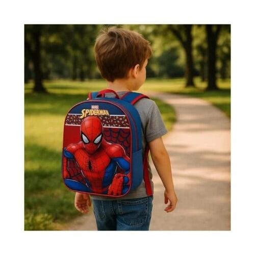 Rucsac copii 3D, 30x26x10 cm, bretele ajustabile, Spiderman, Marvel