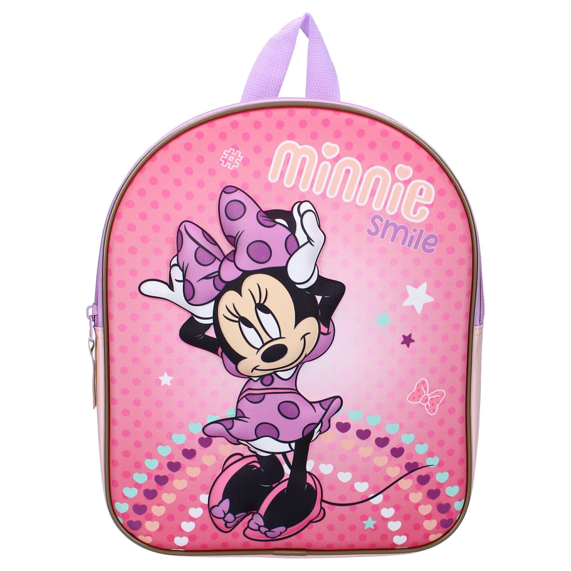 Rucsac copii 3D, Minnie Mouse, 26x32x11 cm, bretele ergonomice ajustabile