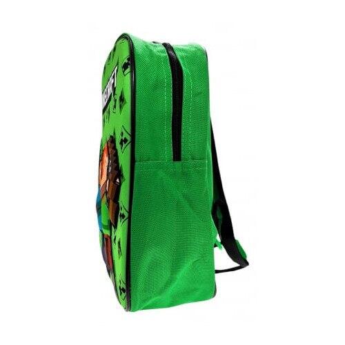 Rucsac 3D, 30x26x10 cm, verde, bretele ajustabile, Minecraft