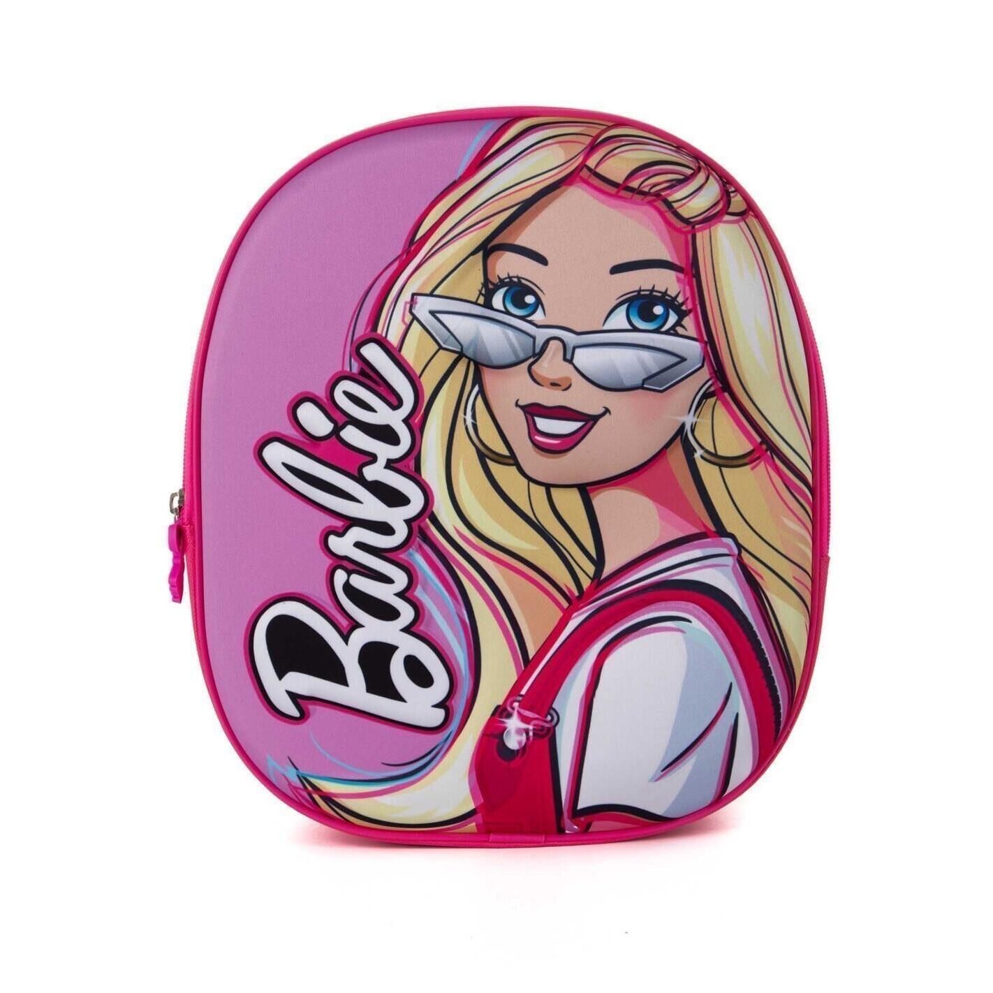 Rucsac 3D, 30x10x25 cm, bretele ajustabile si intarite, Barbie
