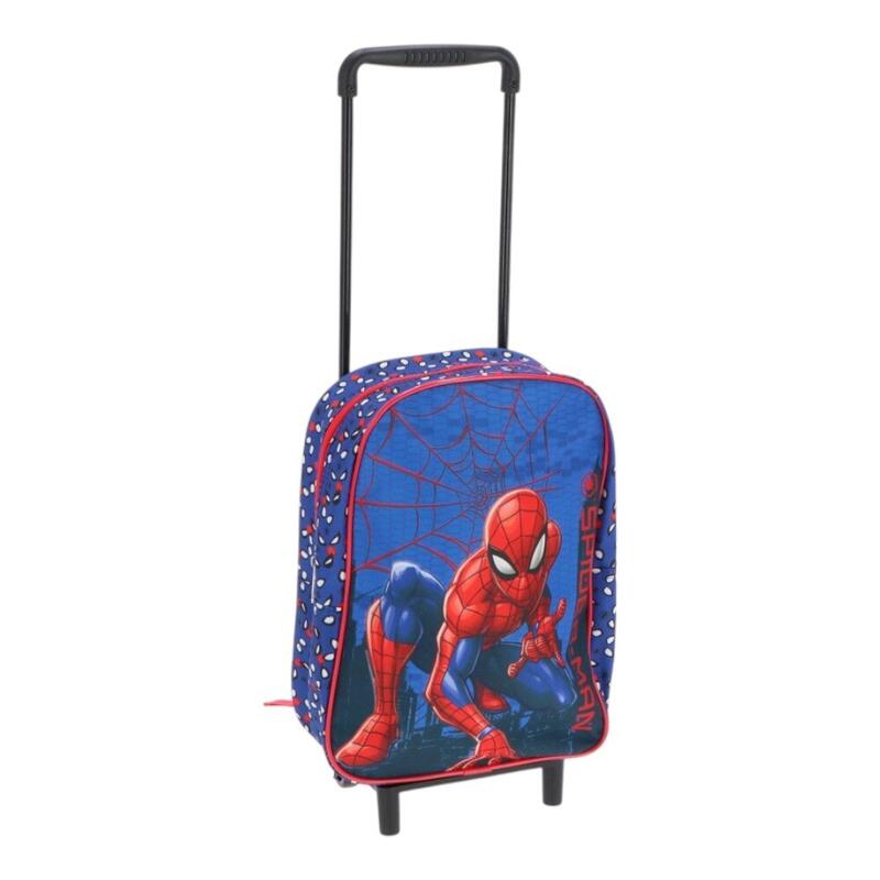Rucsac tip Troler pentru gradinita, 31x24x10 cm, albastru, Spiderman