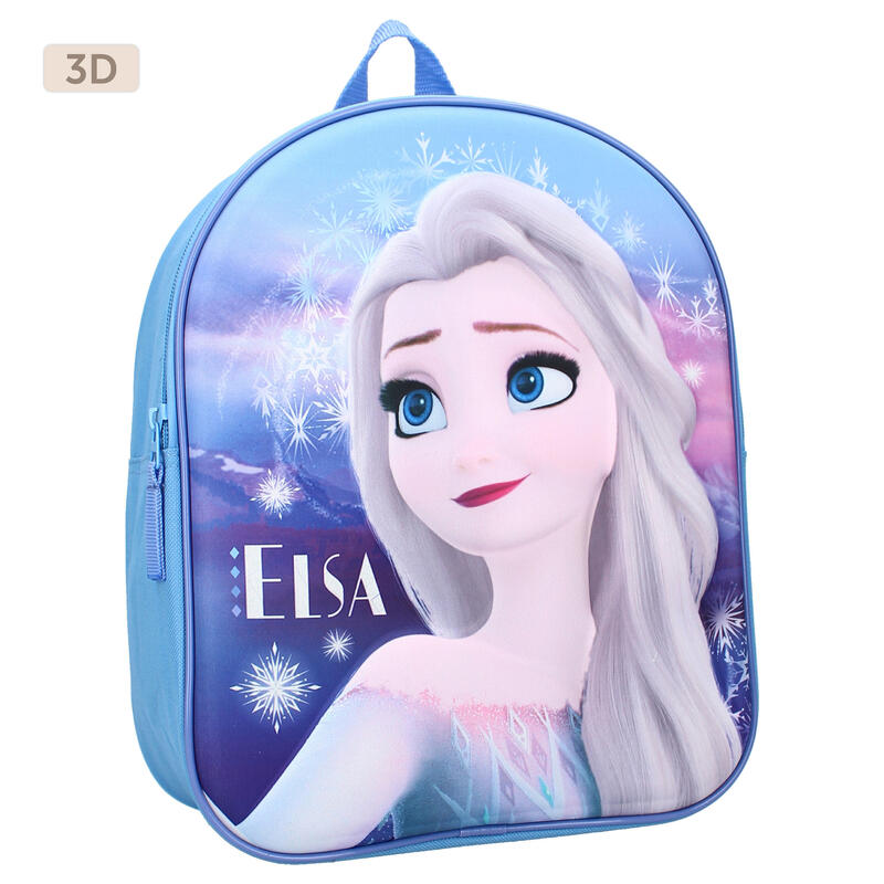 Rucsac copii 3D, Frozen, 26x32x11 cm, bretele ergonomice ajustabile