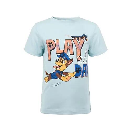 Tricou baieti, 100% bumbac, albastru, Paw Patrol, Play all Day 1/1