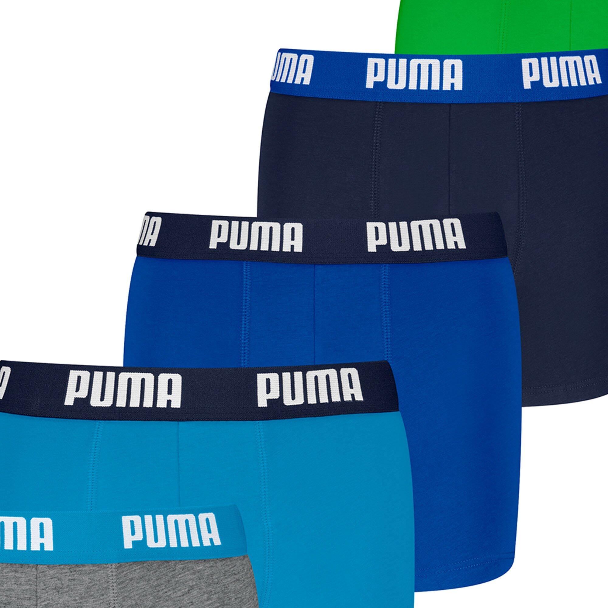 Puma Boxershorts für Kinder weicher Bio-Baumwollstretch Unterwäsche 6 er Pack 3/3